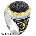 New Model 925 Silver Men Ring with Small CZ (S-13088, S-13097D, S-13028D, S-13078W, S-13084D, S-13080)